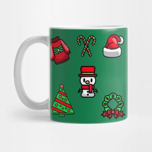 Christmas Sticker Pack Of 5 Mug